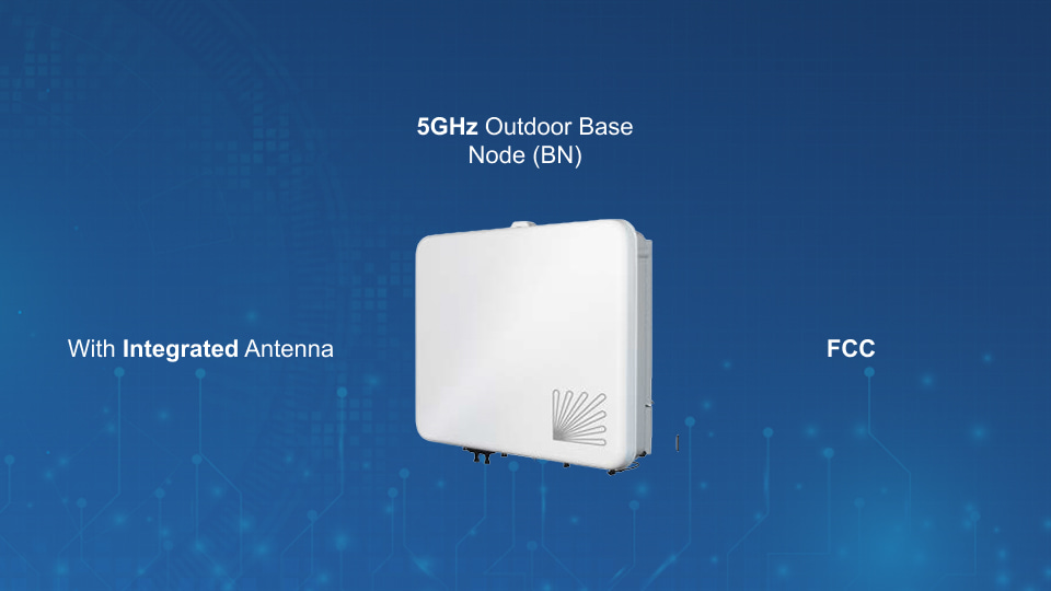 Tarana G1 5GHz Outdoor Base Node with integrated antenna, FCC certified, for high-performance wireless networks, from Winncom Technologies.