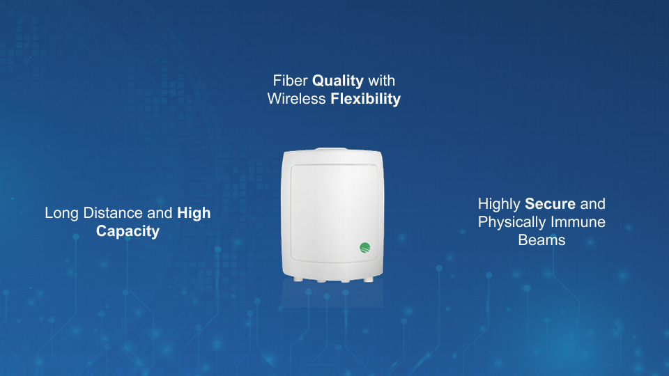 Siklu MultiHaul TG LR T280 long-range 60GHz Terragraph-certified terminal unit, offered by Winncom Technologies.