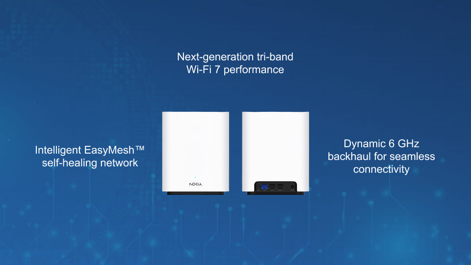 Nokia Wi-Fi Beacon 9 Tri-band Wi-Fi 7 mesh Wi-Fi for the multi-gigabit home